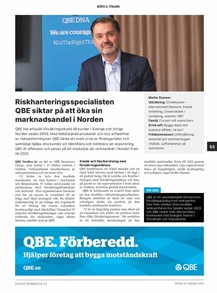 QBE siktar på att öka sin marknadsandel i Norden